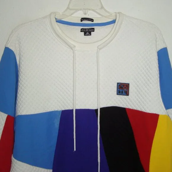 Cote De Nuits Retro Colorblock Pullover Size 2X - Picture 7 of 14